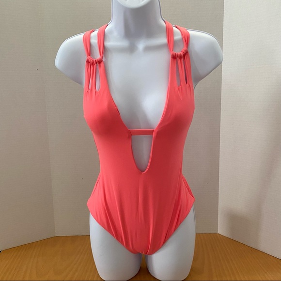 NWOT BECCA Skylar Color Code One-Piece Swimsuit - Picture 4 of 6